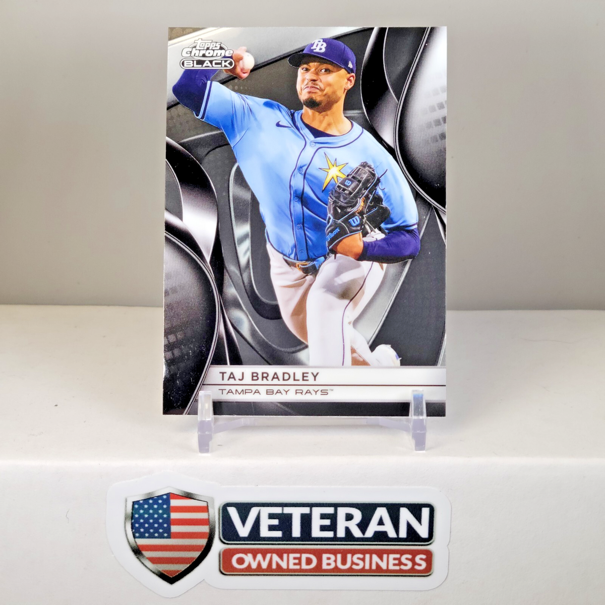 2025 Topps Chrome Black Baseball Taj Bradley Tampa Bay Rays | eBay