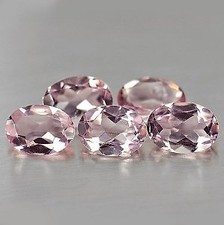 MORGANITE 10 x 8 MM OVAL CUT ALL NATURAL VVS SOFT PINK COLOR
