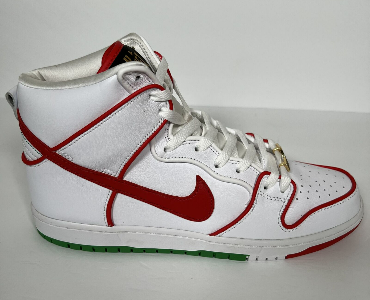Size Nike SB Dunk High PRM Paul Rodriguez Mexico White 2020