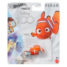 Hot Wheels 1:64 Disney 100th Character Nemo Metal Diecast Car Model Toy