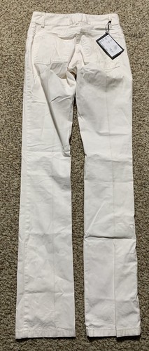 Isabel De Pedro Straight Trousered 5 Pockets Sz. 2 NEW PA192 White - Picture 2 of 2
