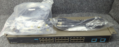 TrendNet Copper Gigabit Switch TEG-S224 24-Port 10/100 Mbps w/ 2 Gigabit Ports