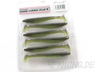 NOIKE Wobble Shad in 4'' - Highend Gummishad aus Japan - versch. Farben - TOP!!!