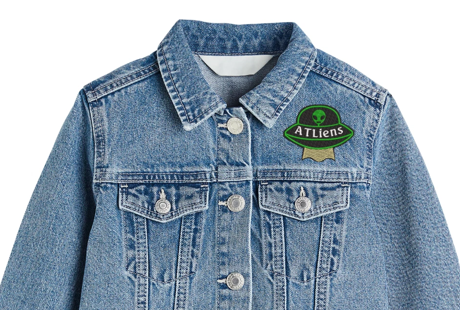 ATLiens Patch - Atlanta Aliens Iron or Sew on - ATL funny patch - OutKast - Image 2 of 2