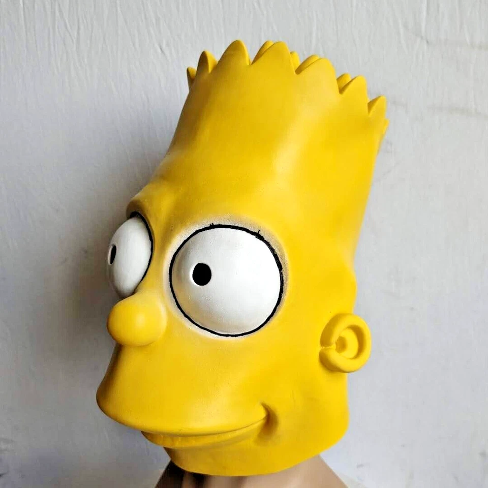 Disfraz de Barba de Los Simpson Máscara de Látex Adulto Cosplay Accesorios Prendas para la Cabeza Foto 2 de 4