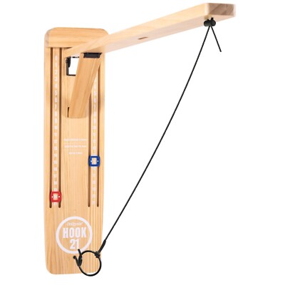 GoSports Hook21 Ring Swing Game -Ring Toss Game with Foldable Arm  - Natural