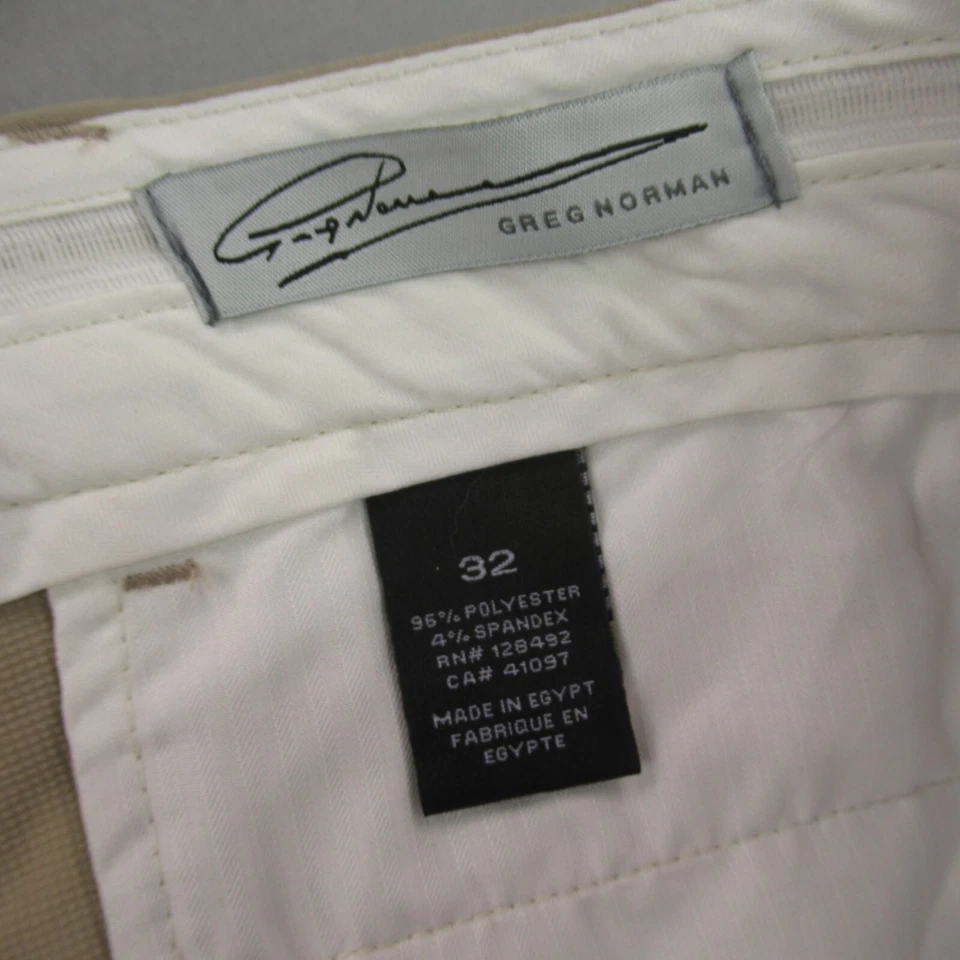 Pantalones Cortos Greg Norman Para Hombre 32 Bolsillos Botón Ligeros Aire Libre Informales Chinos Foto 3 de 4