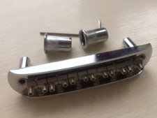 Saddle Bridge for Jaguar Guitars fits Mustang, Jazzmaster. Chrome 2"3/16 spacing