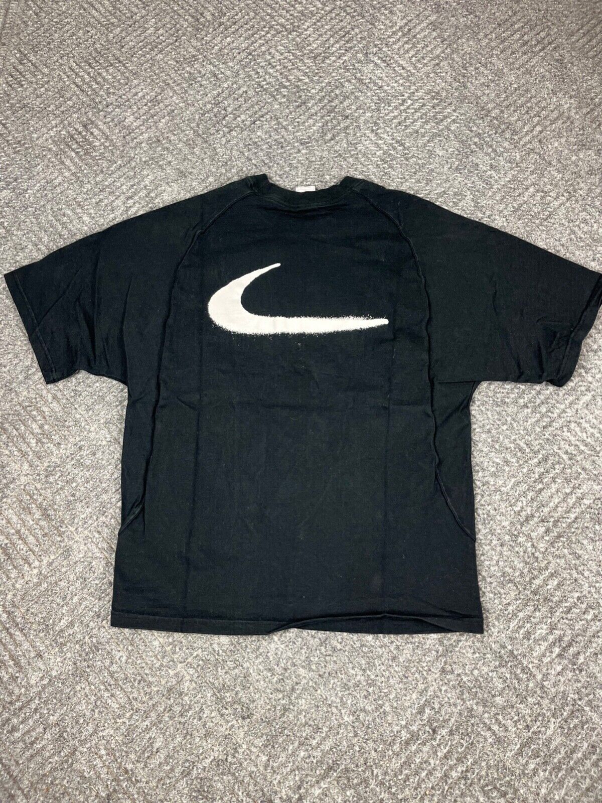OFF WHITE X NIKE T shirt Nike x Off White nera a pois spray uomo piccola manica corta grafica adulto