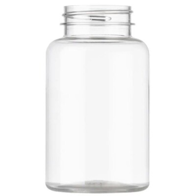 250cc Clear PET Round Packer bottles 45-400mm neck, 344pcs/box, ONLY $0.28/piece
