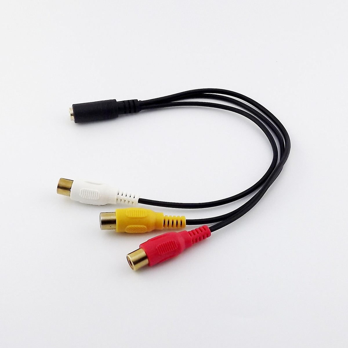 1x AV TV Adapter Audio Video Cable Mini Female Stereo to