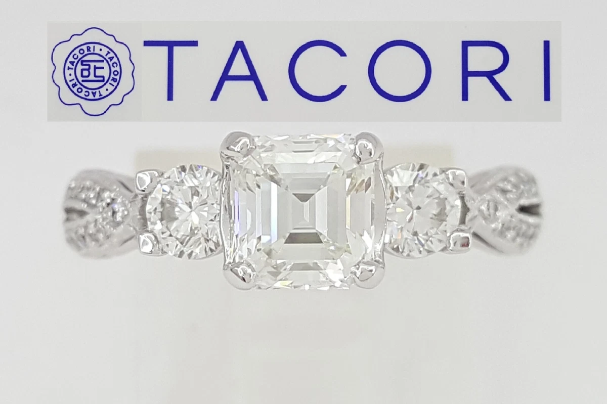 Tacori asscher cut engagement hotsell rings