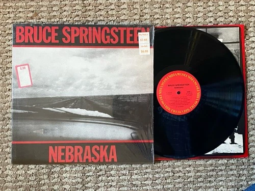 Bruce Springsteen, “Nebraska” LP 1982 Columbia TC 38358 EX/EX In Shrink USA