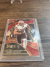 2023 Panini Select - Club Level Cedric Tillman #288 Red Disco Prizm /49 (RC)