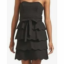 $280 Cynthia Steffe Women's Strapless Dress 2 Tiered Ruffle Y2K