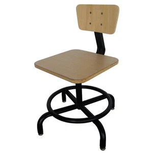 GRAINGER APPROVED 5NWH9 Tabouret de tâche,4 Jambes, bois, 31,5"H 5NWH9