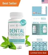 30  Chewable Probiotics - Mint Flavor for Oral Health & Bad Breath Relief