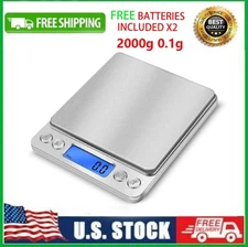 Accurate Jewelry Gold Coin Food Gram Pocket Digital Scale Silver 2000g 0.1g US