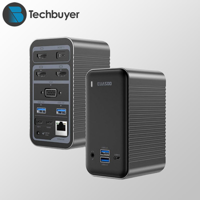 EUASOO ES-DC004 USB-C 4K Quadruple Display Universal Docking Station | DOCK ONLY