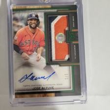 2023 Topps Museum Collection Jose Altuve Materials Patch Auto 1/1. Nasty patch!