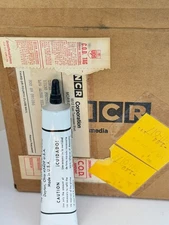 Ten Vintage NCR black Ink Tubes Unused 1981 for Business Forms Impact Printers