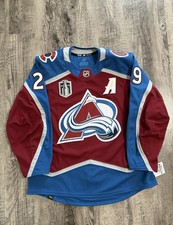 Nathan Mackinnon Colorado Avalanche Adidas Jersey MiC Team Issued Size 54