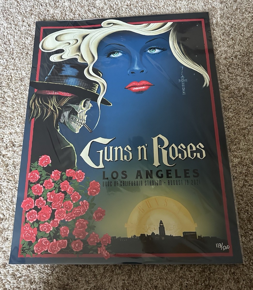 Guns N Roses 2021 Los Angeles Lithograph #113 | eBay