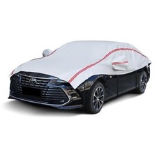 Half Car Cover Sedantop Cover With Red Reflective Strip Hail Protector Car