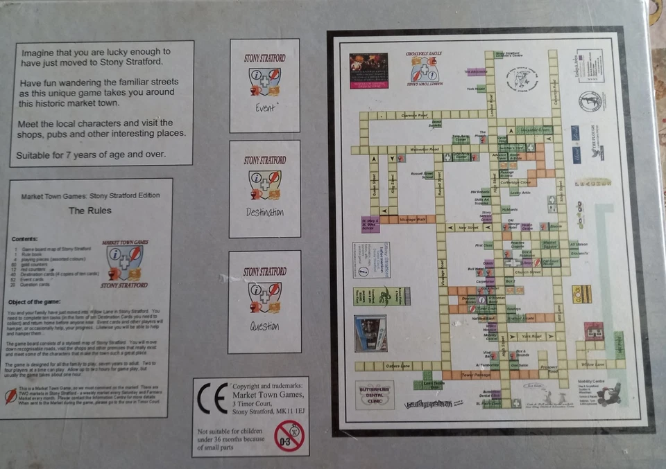 Market Town Board Game STONY STRATFORD Cock and Bull NEW SEALED - Image 2 of 2