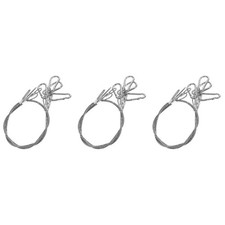 3 Pieces Cycling Cable Locks Stainless Steel Safety Thin Security with Wire