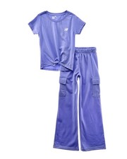 New Balance 2Pc T-Shirt  Fleece Cargo Pant Set