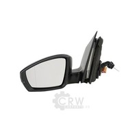 AußEnspiegel Links FüR VW Polo 09 (6R) Bj. 06.09->Manuel AsphäRisch Schwarz