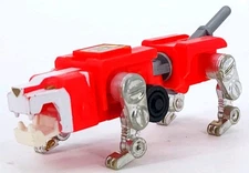 Vintage LJN Voltron 1986 Motorized Lion Force Red Lion #2 Pull Back Figure