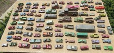 Vintage Used Tootsietoys, etc, lot of 96, many models in good to poor condition.