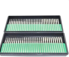 60 Pcs Diamond Drill Bits, 1Mm 2Mm 3Mm Mix Set Jewelry Drill Bits for Jewelry, S