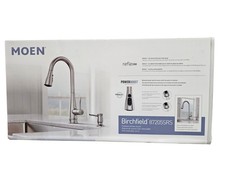 MOEN Birchfield Single-Handle Pull-Down Sprayer Kitchen Faucet Stainless