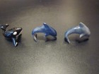 Vintage Hagen Renaker porcelain miniature Whale and 2 Dolphins — photo 4