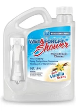 Wet & Forget Shower Cleaner 64oz No Scrub Weekly Spray Vanilla Scent Bleach-Free