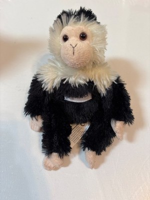 Aurora Costa Rica Chimp Monkey 9'' Plush Toy Stuffed Animal Black Cream