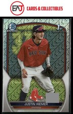 Justin Riemer 2023 Bowman Draft Chrome Mojo Refractor #BDC-182 Boston Red Sox