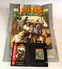 Soldiers of Fortune Sega Genesis 1993 CIB Complete W/ Original Poster