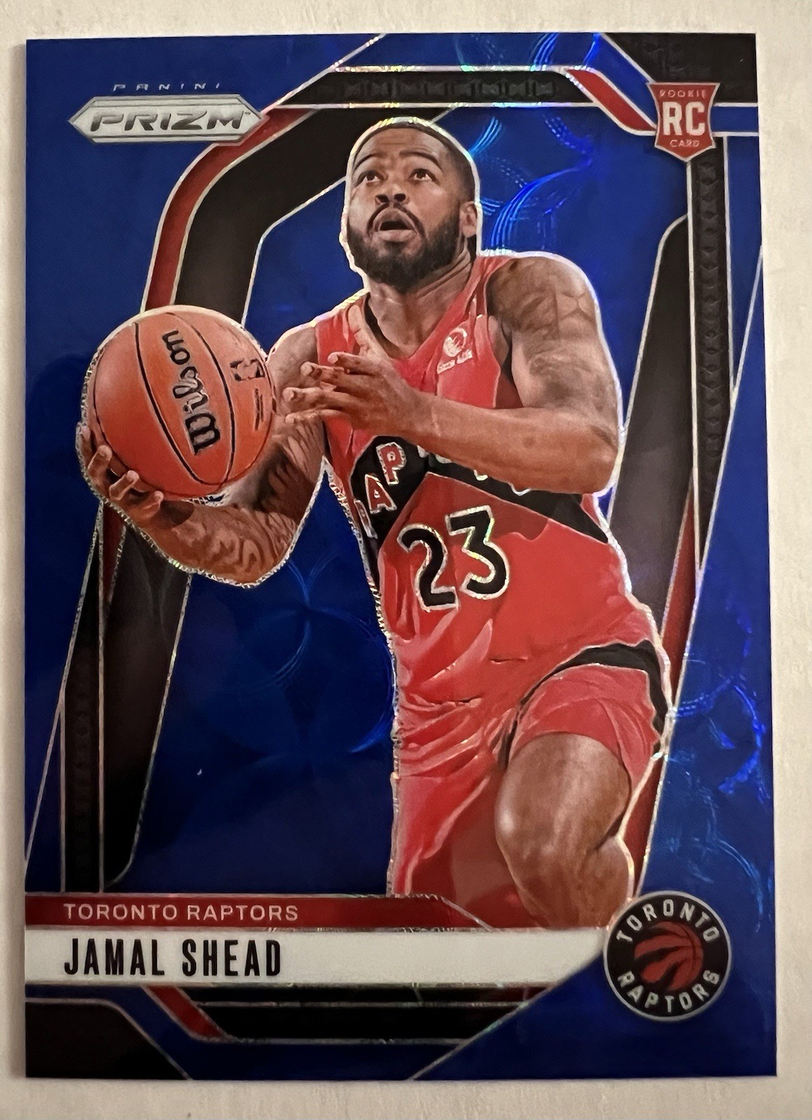 2024-25 Panini Prizm Jamal Shead Choice Blue Scope Rookie RC 18/49 #241 Raptors