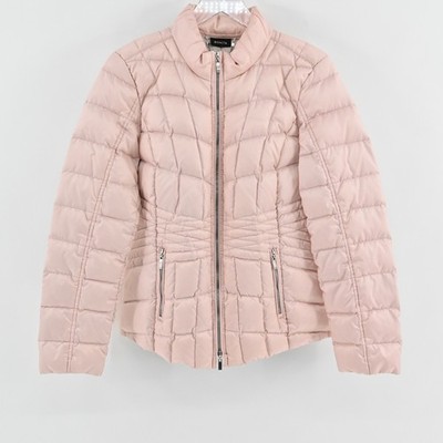 Bonita Quilted Puffer Jacket Womens Size 36 Blush Pink Lightweight Cozy Comfy