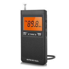 Portable Weather Radio FM AM NOAA Emergency Pocket Radio with Weather Warning Al