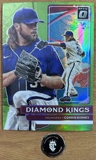 Corbin Burnes 2022 Panini Donruss Optic Diamond Kings Lime Green Prizm #21