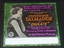 Rare Glass Lantern Slide of SILENT COMEDY MOVIE Dulcy