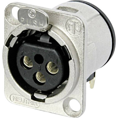 Neutrik NC3FD-H XLR-Steckverbinder Flanschbuchse, Kontakte gewinkelt Polzahl: 3