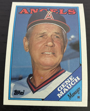 1988 Topps - Gene Mauch - California Angels - #774 - Manager