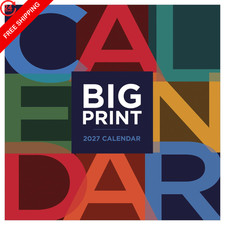 TF Publishing 2027 Big Print Wall Calendar - 12 x 12 inches