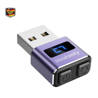 meatanty USB-Maus Metall Jiggler Mini ON OFF Modus 3 Spuren LED